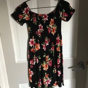 Black & Flower Dress